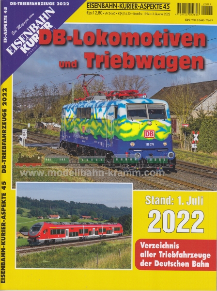 Eisenbahn-Kurier 1924, EAN 2000075424600: DB-Lokomotiven/Triebwagen2022