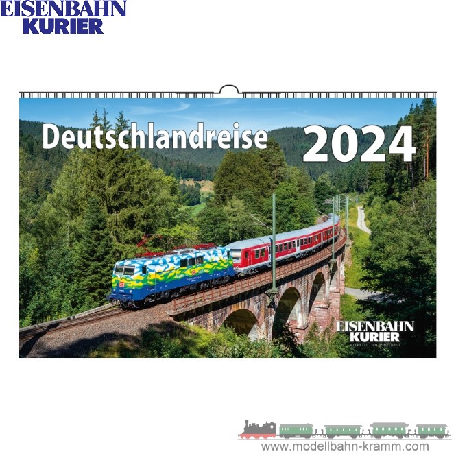 ModellbahnKramm EisenbahnKurier 5911 Deutschlandreise Kalender 2024