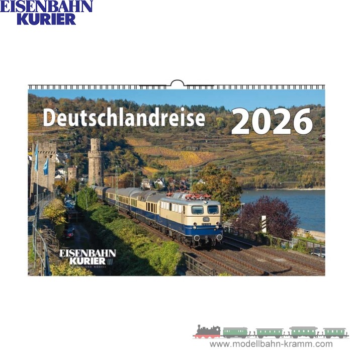 Eisenbahn-Kurier 5952, EAN 9783844659528: Deutschlandreise Kalender 2026