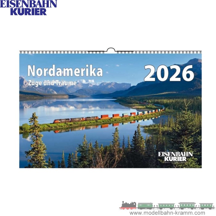 Eisenbahn-Kurier 5964, EAN 9783844659641: Nordamerika Kalender 2026