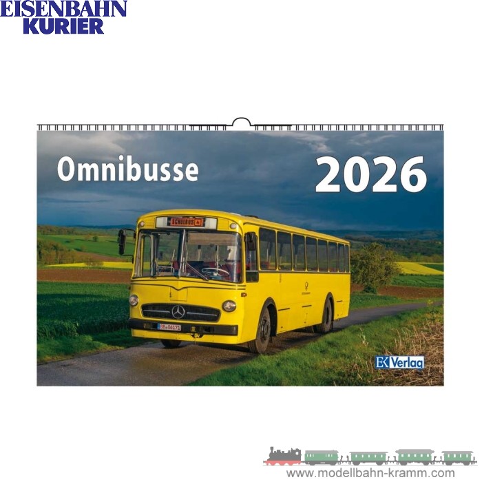 Eisenbahn-Kurier 5967, EAN 9783844659672: Omnibusse Kalender 2026