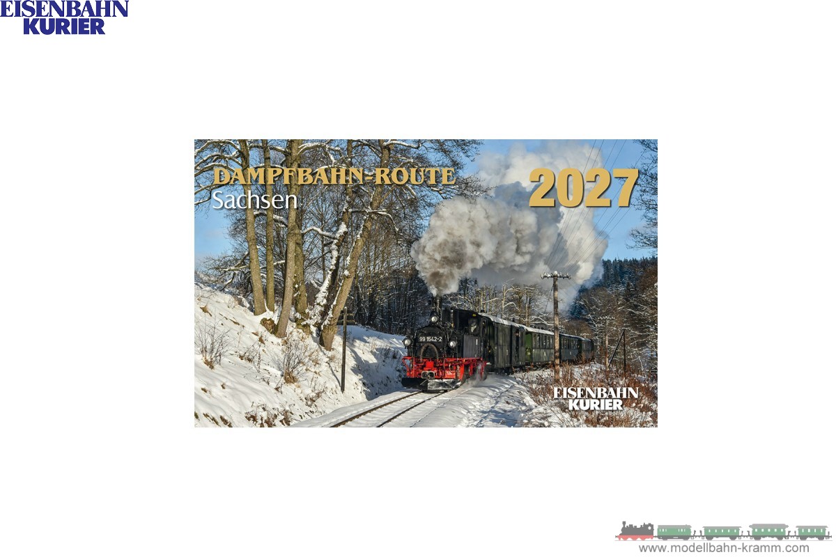 Eisenbahn-Kurier 5982, EAN 9783844659525: Dampfbahn-Route Kalender 2027