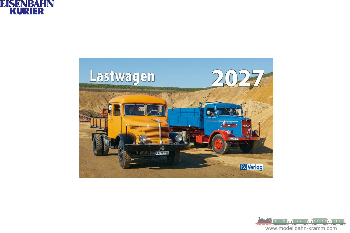 Eisenbahn-Kurier 5988, EAN 9783844659887: Lastwagen Kalender 2027