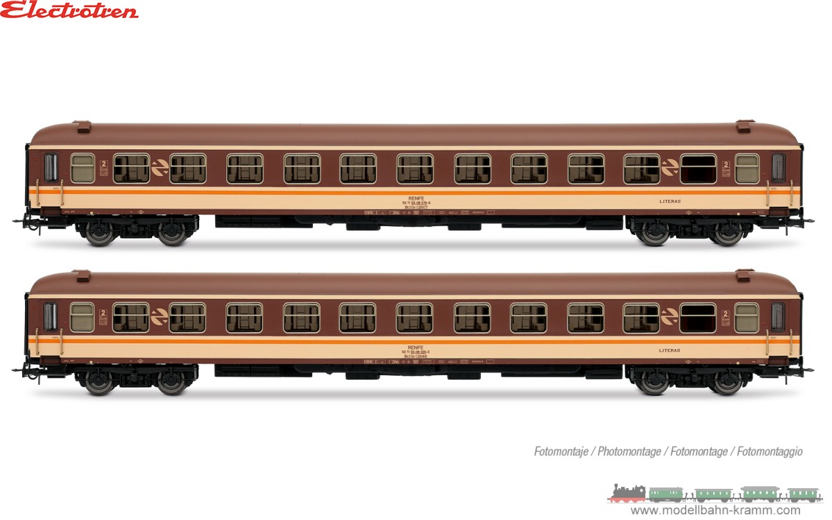 H0 DC 2-tlg. Set: Personenwagen Bc10x-12600 RENFE
