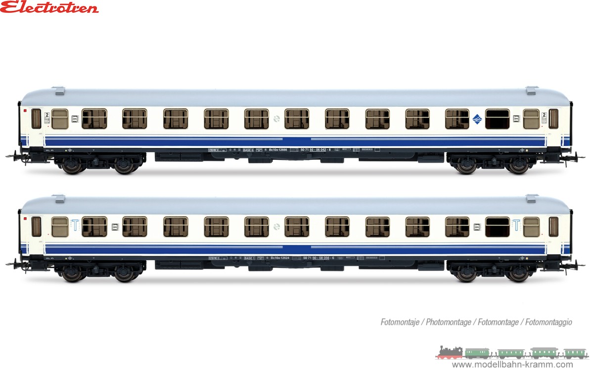H0 DC 2-tlg. Set: Personenwagen Bc10x-12600 RENFE