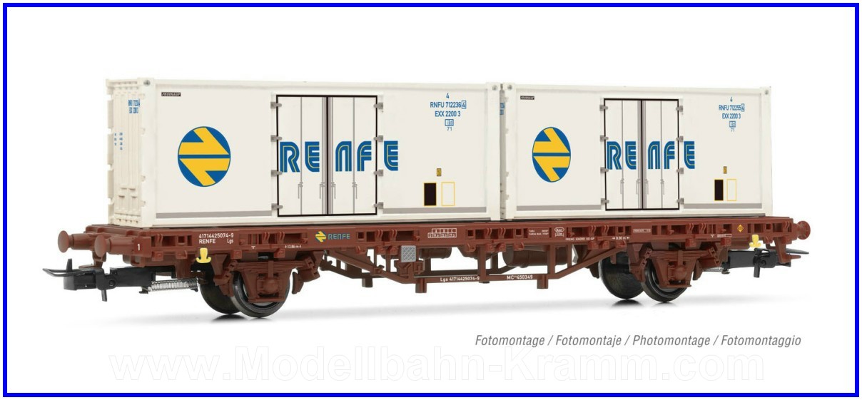 Electrotren 6031, EAN 5055286683152: H0 Flachwagen 2-achsig Typ MC1 der RENFE