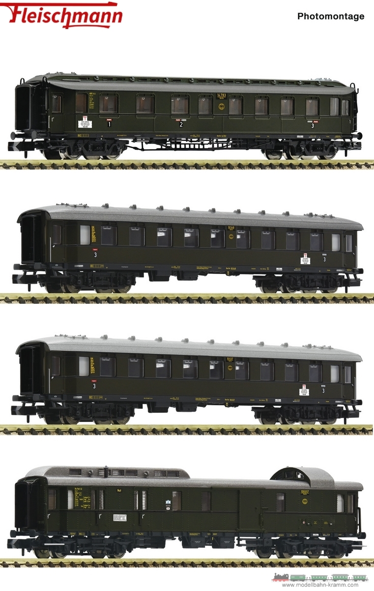 Fleischmann 6260006, EAN 4005575259354: N Reisezug-Wagenset 4-tlg. DRG