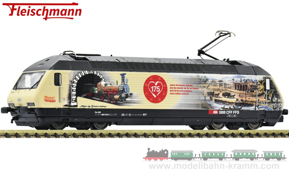 Fleischmann 731369, EAN 4005575258463: N Sound E-Lok Re 460, 175 Jahre Schweizer Bahnen SBB