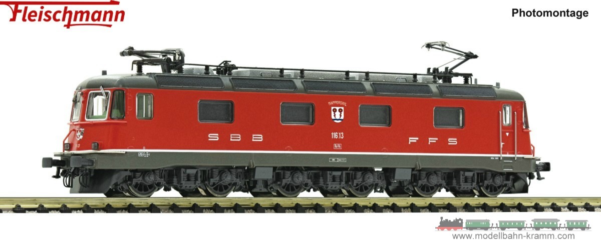 Modellbahn-Kramm: Fleischmann 734194 N Sound E-Lok Re 6/6 11673