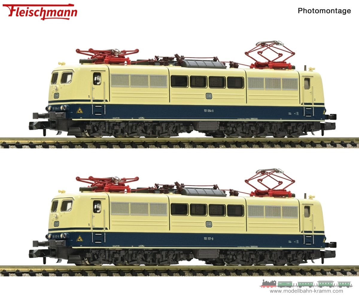 Fleischmann 7560076, EAN 9005033387501: N analog 2er Set E-Lok BR 151 DB