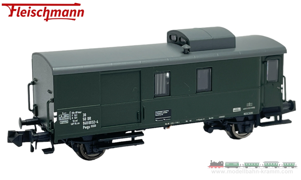 Fleischmann 830151, EAN 4005575256100: N Güterzuggepäckwagen DR