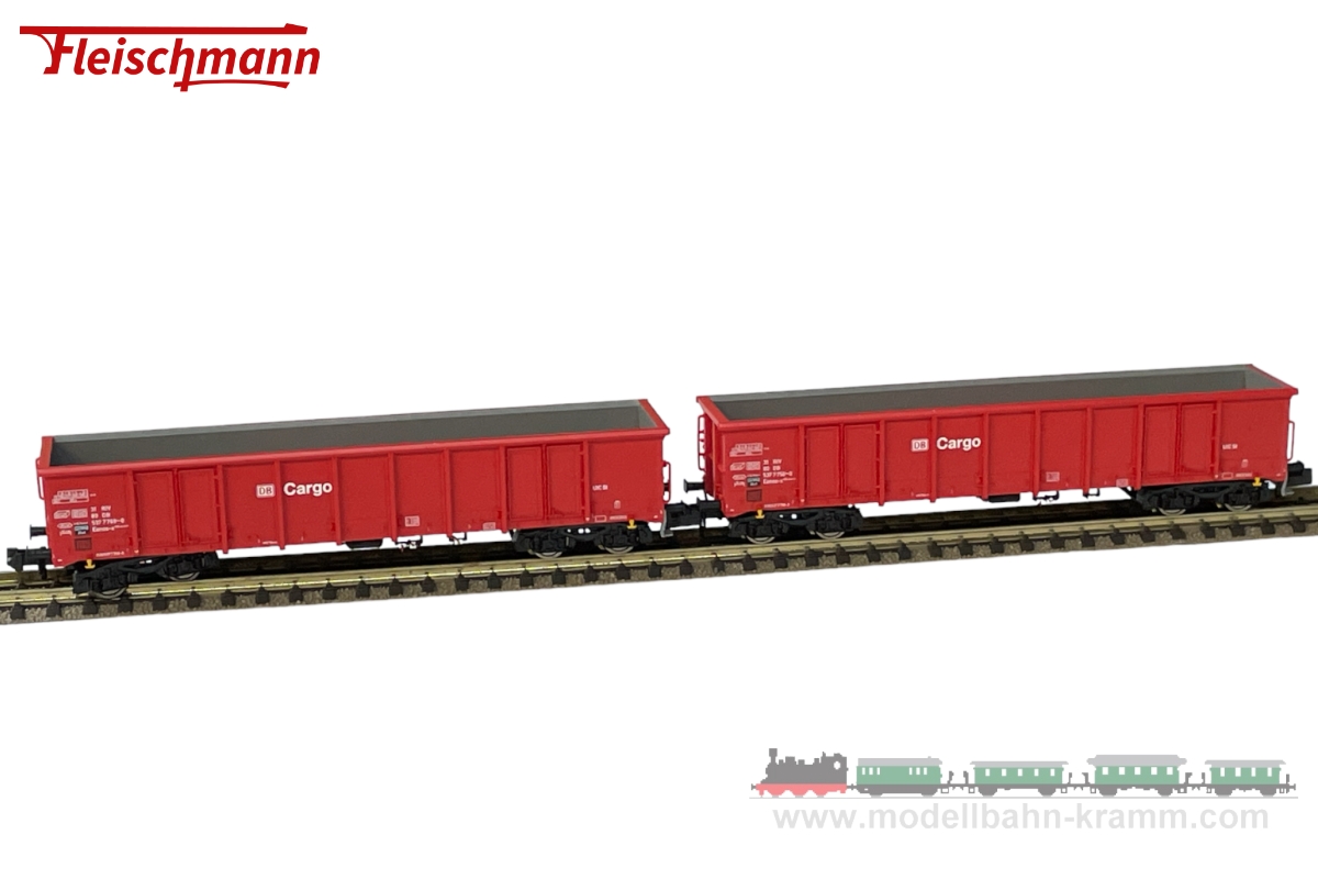 Fleischmann 830251, EAN 4005575256131: N 2-tlg. Set: Offene Güterwagen DB Cargo