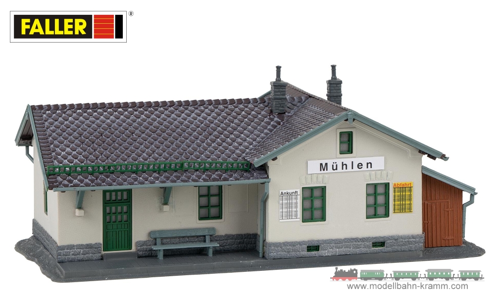 Faller 110150, EAN 4104090101503: H0 Bahnhof Mühlen