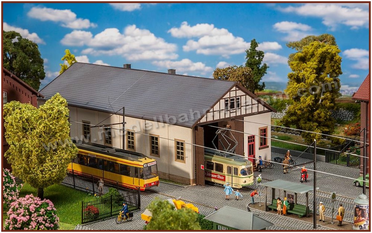 Laser-cut model according to the original depot, c