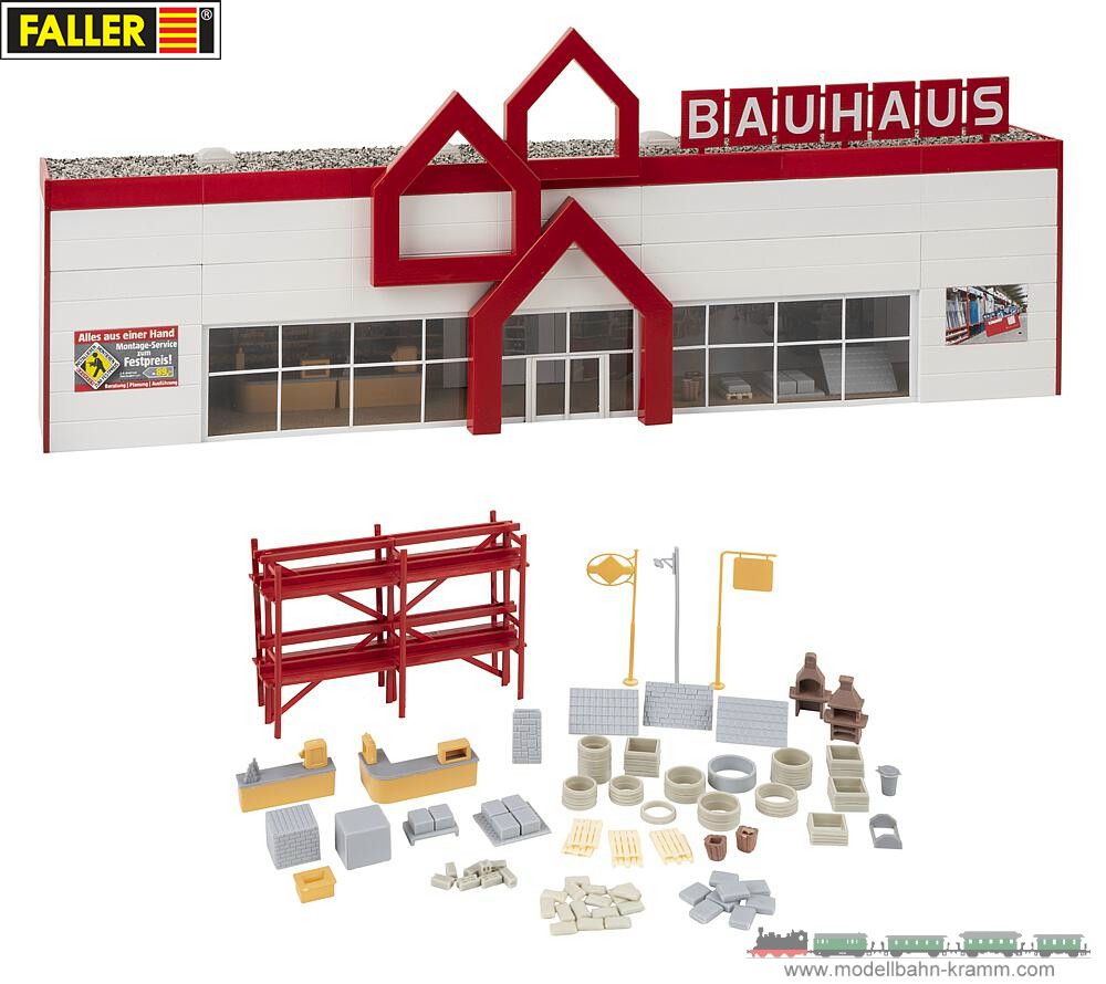 Faller 130889, EAN 4104090308896: H0 Baumarkt Bauhaus Reliefmodell System