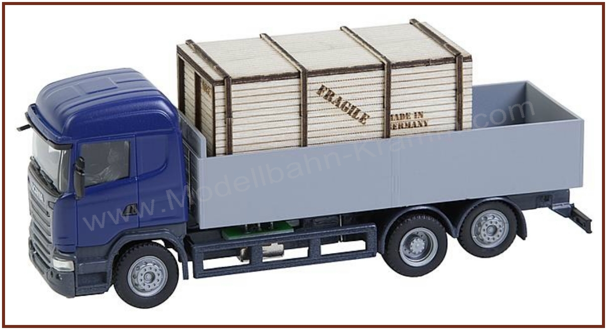 Car System LKW Scania R 13 HL Platform with wooden