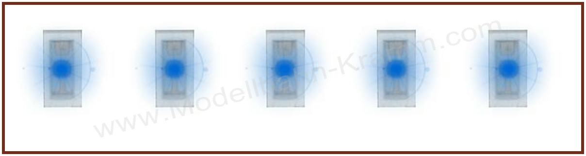 Faller 163751, EAN 4104090637514: 5 SMD-LEDs, blau