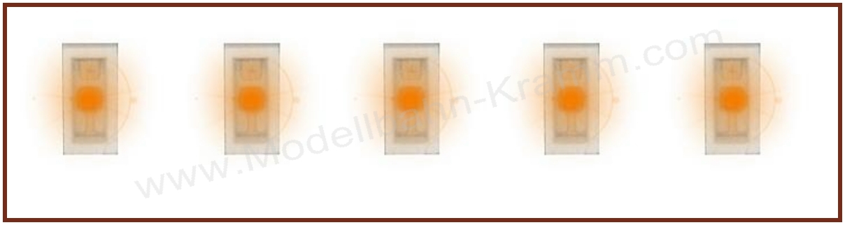 Faller 163753, EAN 4104090637538: 5 SMD-LEDs, orange