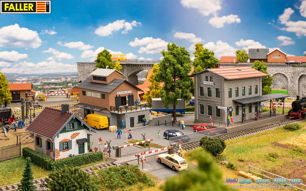 Modellbahn-Kramm: Faller 190137 H0 Aktions-Set Bahnhof Feldkirch
