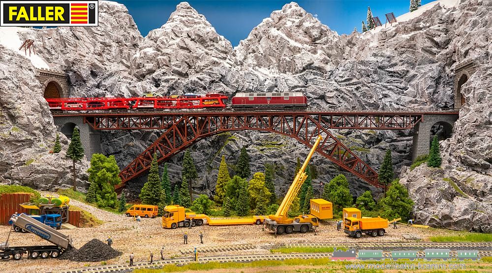 H0 Eisenbahn-Stahlbrücke