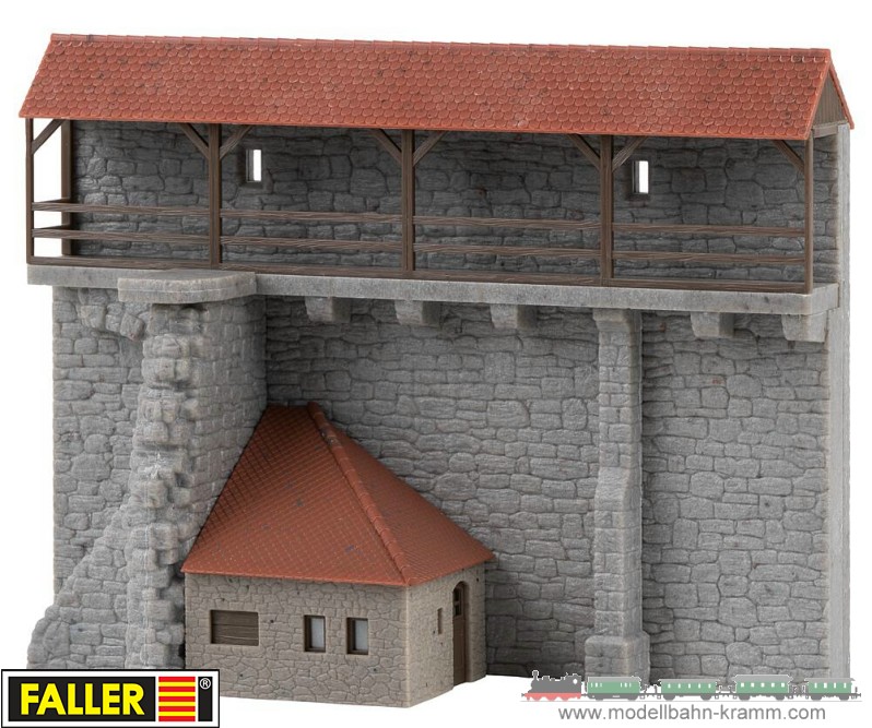 Faller 191790, EAN 4104090917906: H0 Altstadtmauer mit Anbau