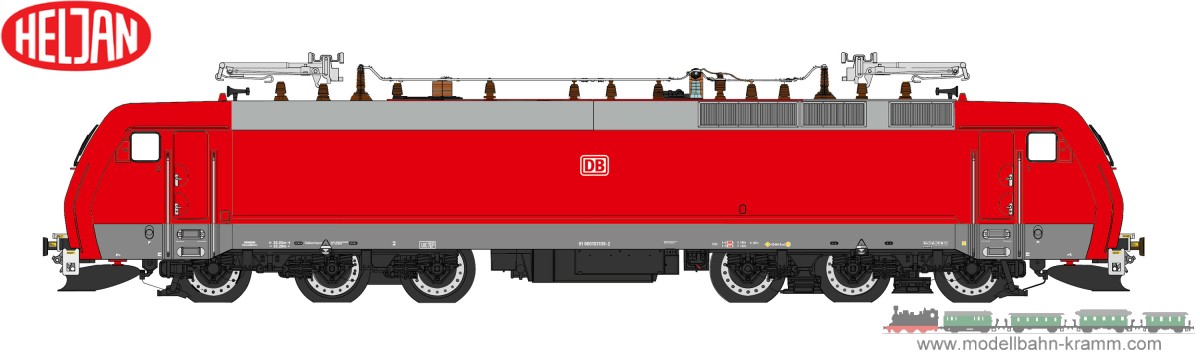 Electric locomotive EG 31 DB Schenker, era VI, red