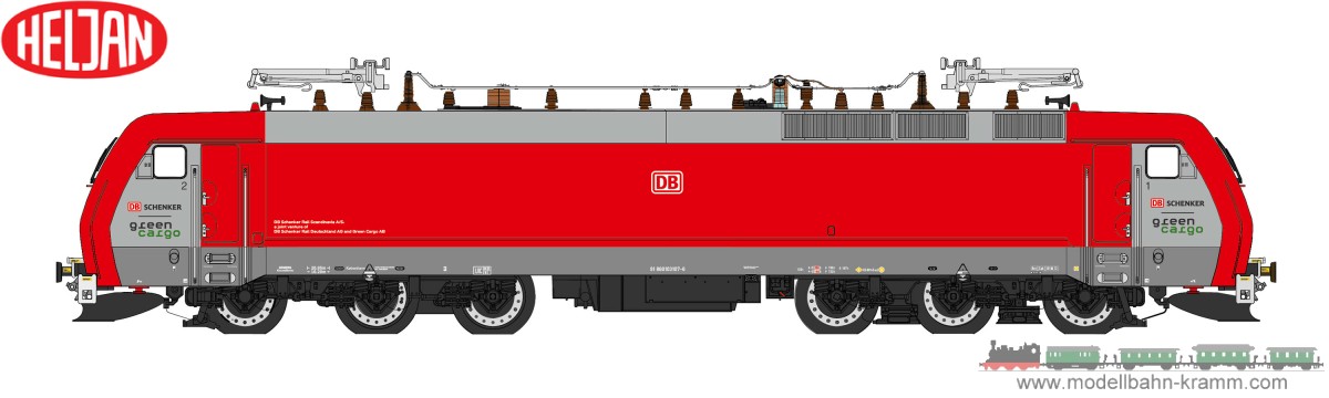 Electric locomotive EG 31 DB Cargo Scandinavia red