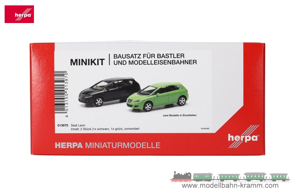 Herpa 013970, EAN 2000075618443: Minikit Seat Leon (2 Stück)