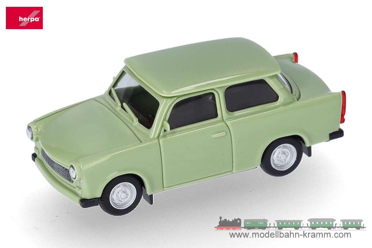 Herpa 020763-006, EAN 4013150353502: Trabant 601 Limousine, riogrün