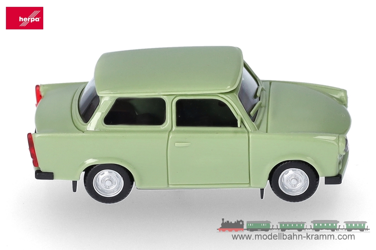 Herpa 020763-006, EAN 4013150353502: Trabant 601 Limousine, riogrün