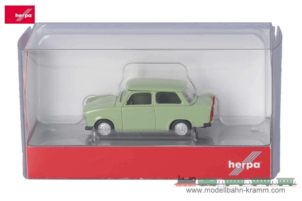 Herpa 020763-006, EAN 4013150353502: Trabant 601 Limousine, riogrün