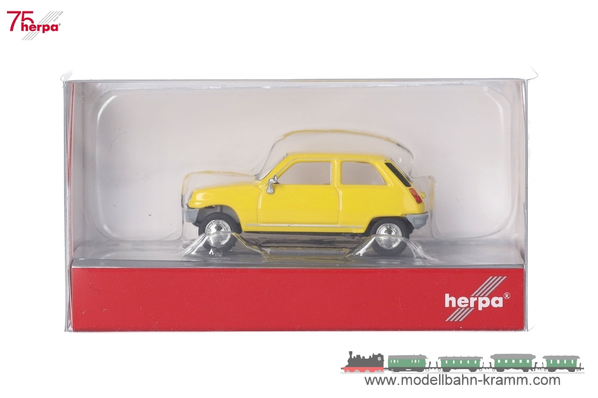 Herpa 024457-002, EAN 2000075579300: Renault R5, gelb