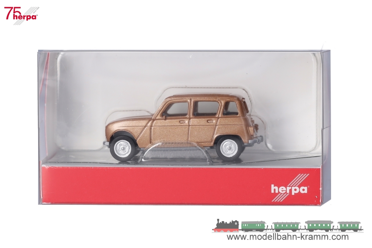 Herpa 030199-002, EAN 4013150353649: 1:87 Renault R4, beigemetallic