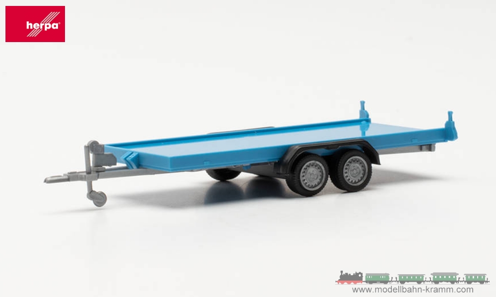 Herpa 052450-002, EAN 4013150351270: Car transport trailer, blue