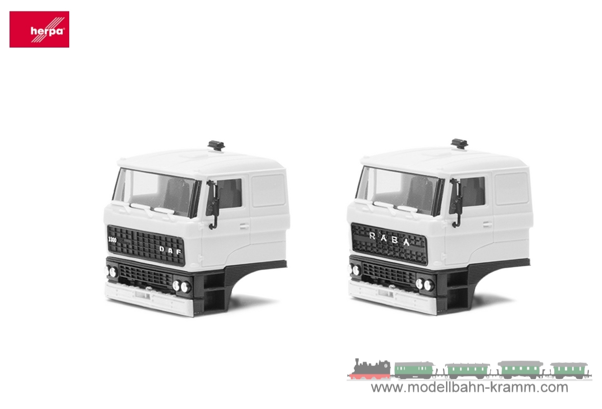 Herpa 085809, EAN 2000075618740: Teileservice: Fahrerhaus DAF 2800/Raba (2 Stück)