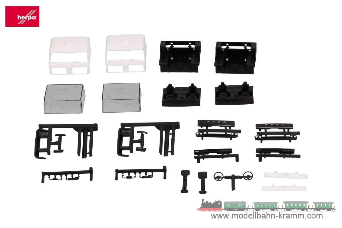 Herpa 085809, EAN 2000075618740: Teileservice: Fahrerhaus DAF 2800/Raba (2 Stück)