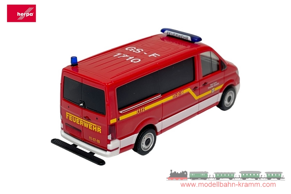 Herpa 096157, EAN 4013150096157: H0/1:87 MAN TGE Bus FD Feuerwehr Goslar (Niedersachsen/Goslar)