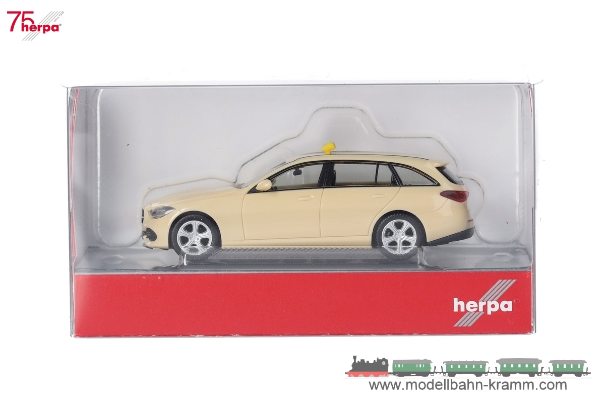 Herpa 097475, EAN 2000075555342: H0/1:87 Mercedes-Benz C-Klasse T-Modell Taxi