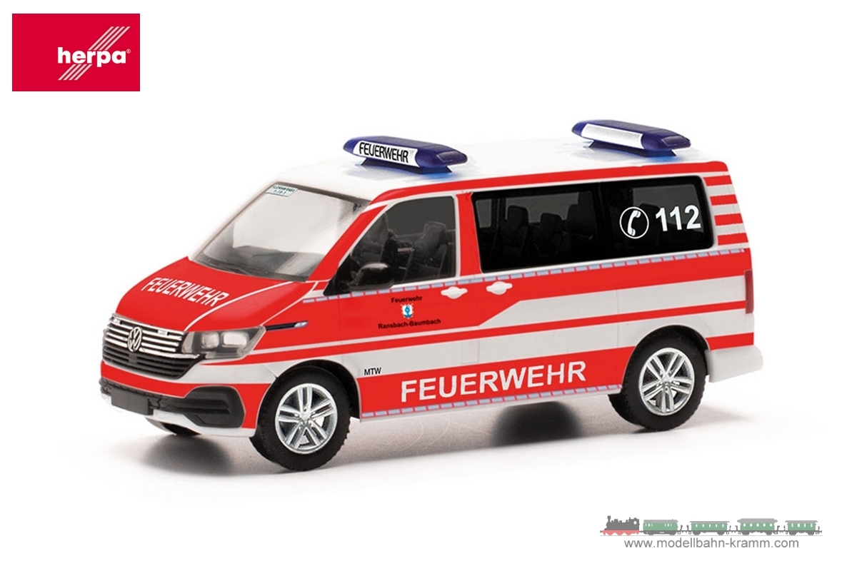 Herpa 097697, EAN 2000075580122: VW T6.1 FW Ransbach