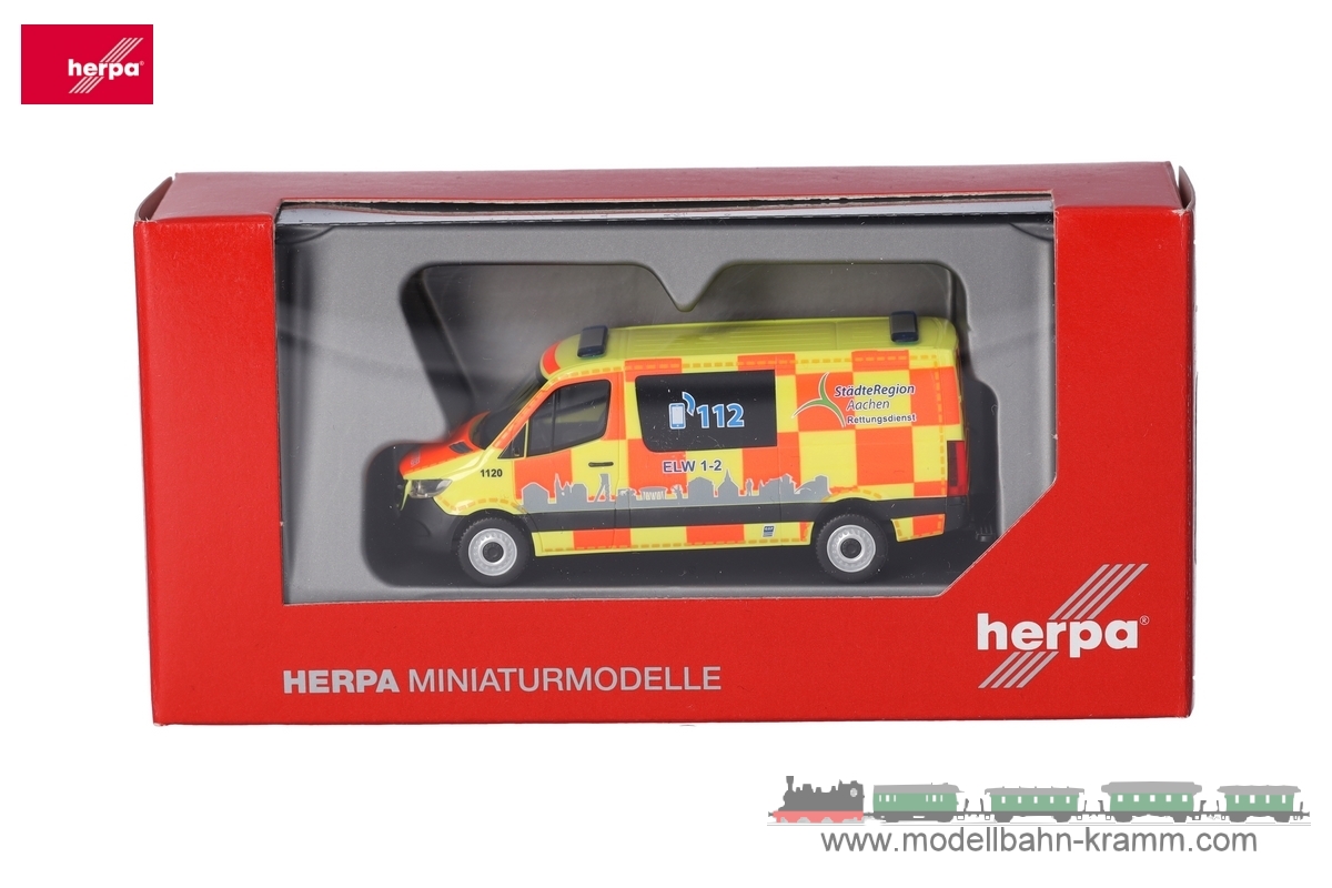Herpa 097741, EAN 2000075580160: MB Sprinter Rettungsdienst AC