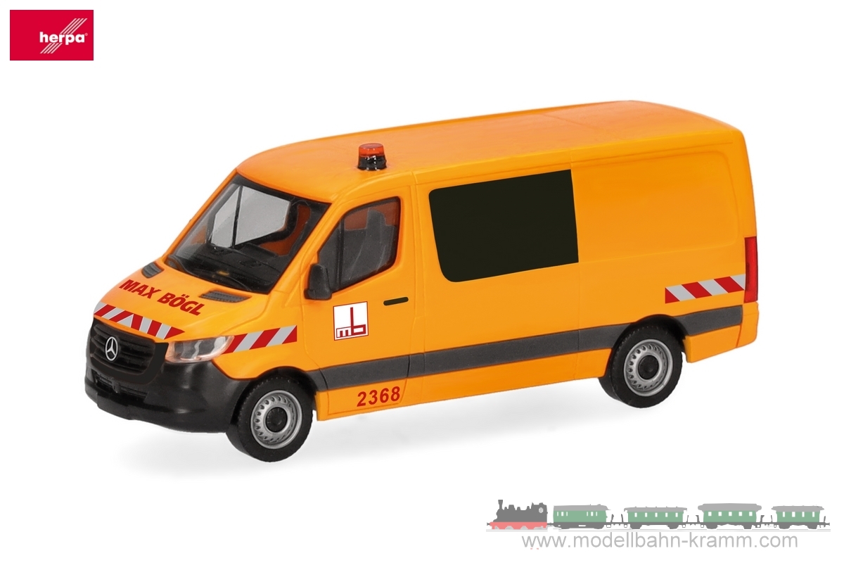 Herpa 098663, EAN 4013150098663: MB Sprinter 18 HB Max Bögel