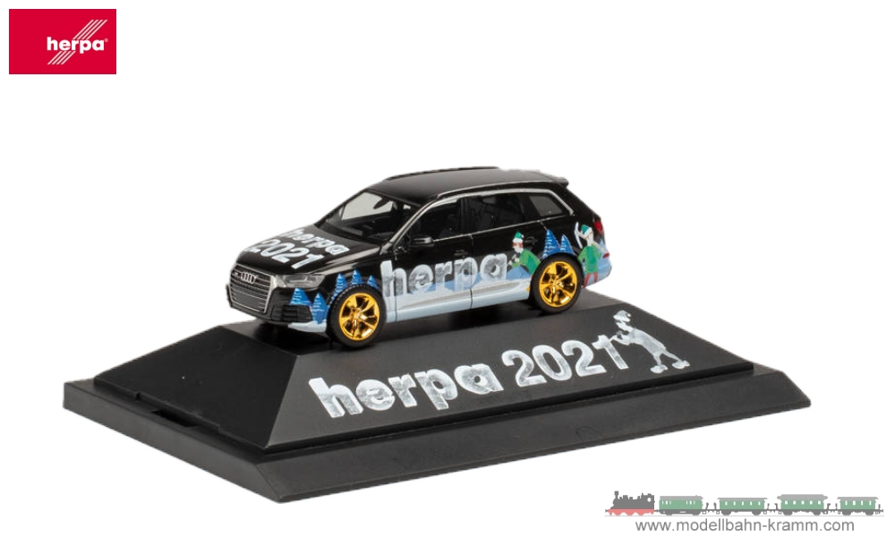 Herpa 102179, EAN 4013150102179: H0/1:87 Audi Q7 Herpa Weihnachts-PKW 2021