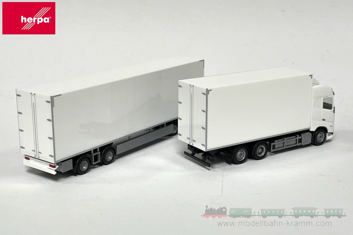 Herpa 315302, EAN 4013150315302: 1:87 Volvo FH Gl. 2020 Schwedencombi, weiß