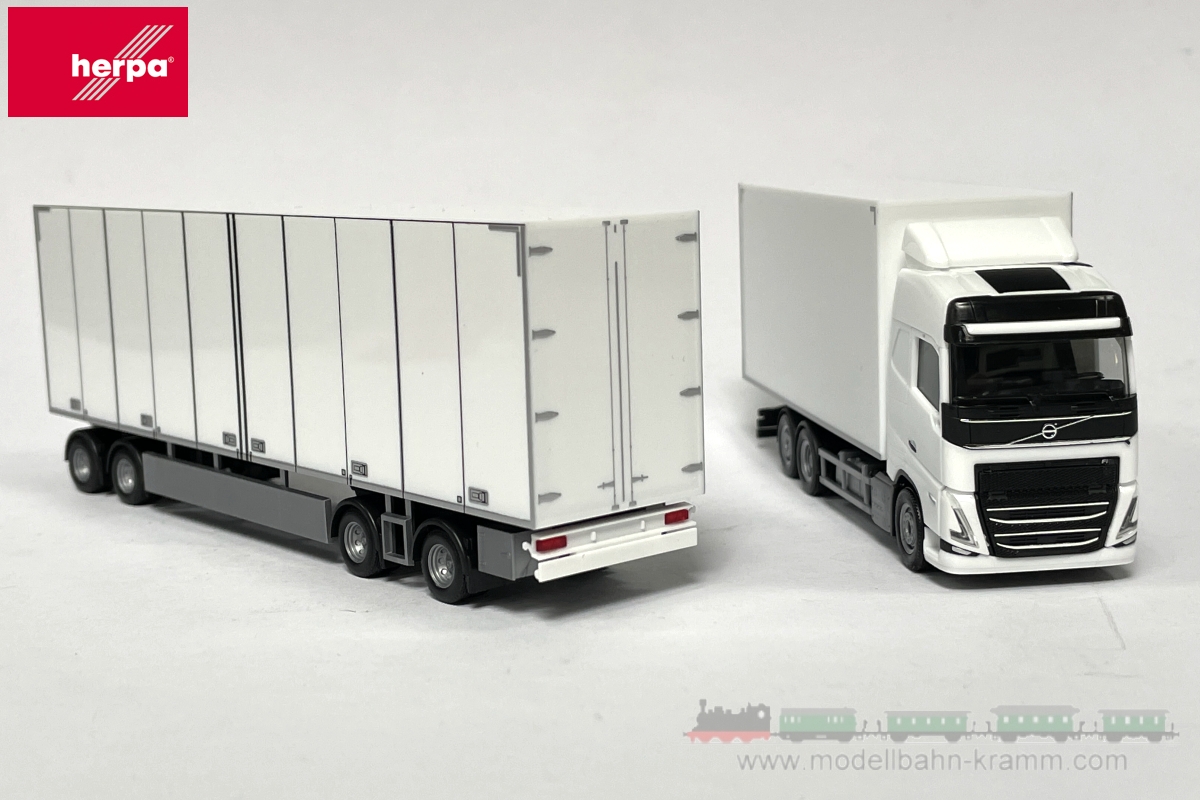 Herpa 315302, EAN 4013150315302: 1:87 Volvo FH Gl. 2020 Schwedencombi, weiß