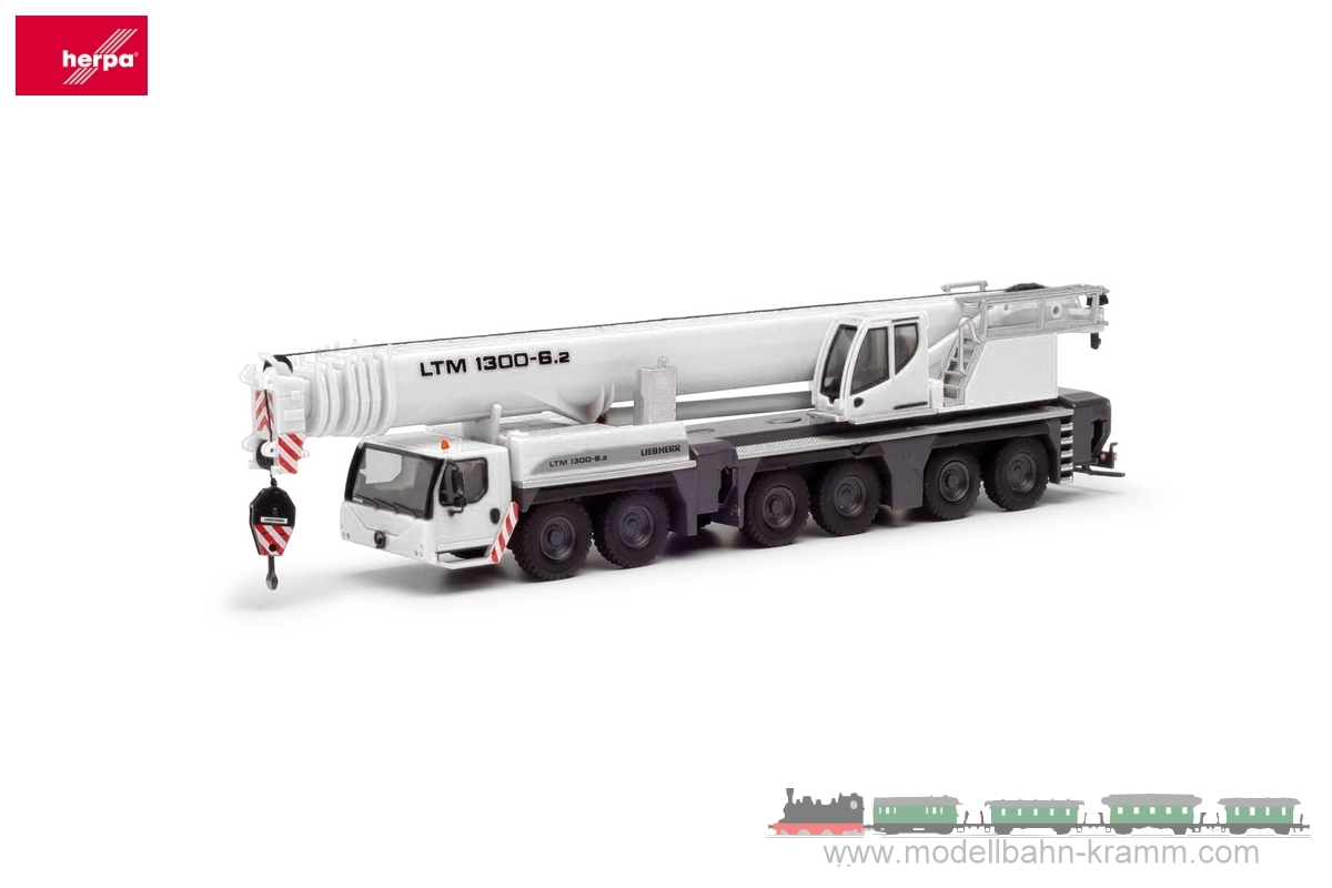 Herpa 319560, EAN 4013150319560: Liebherr LTM 1300-6.2,weiß