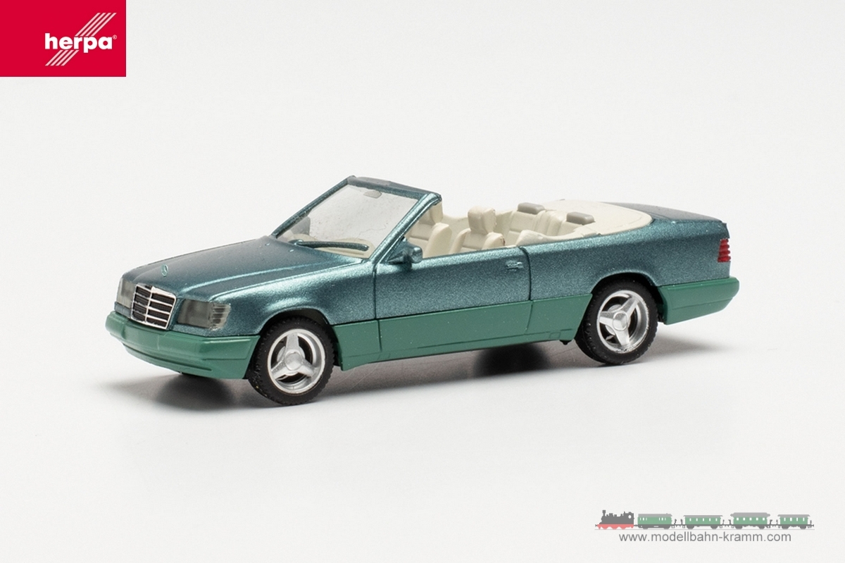 Herpa 430999, EAN 4013150430999: 1:87 Mercedes-Benz 300 CE-24 Cabrio mit Brabus Monoblock IV Felgen, beryllmetallic