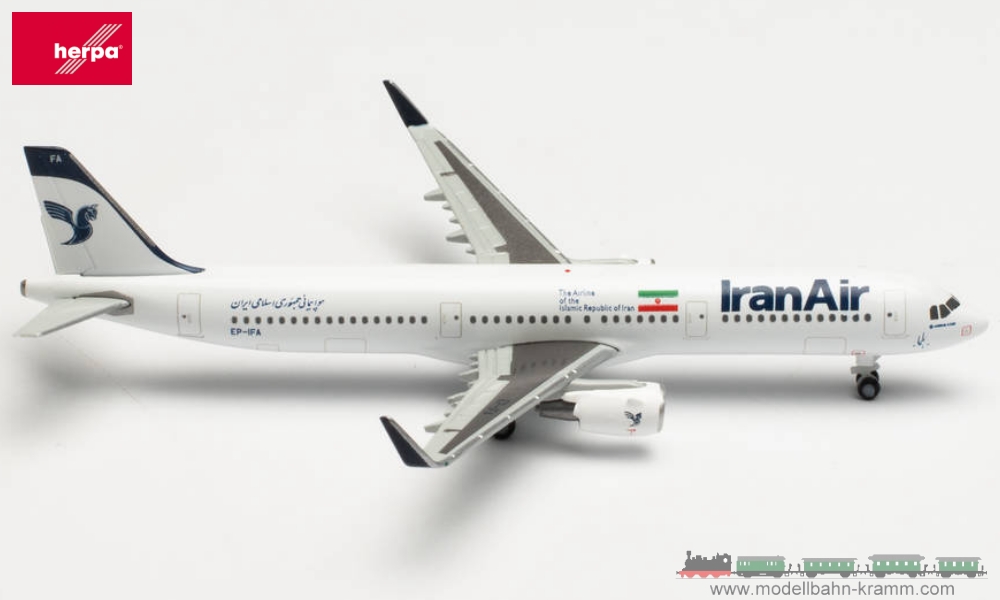 Herpa 535458, EAN 2000075292124: 1:500 Iran Air Airbus A321