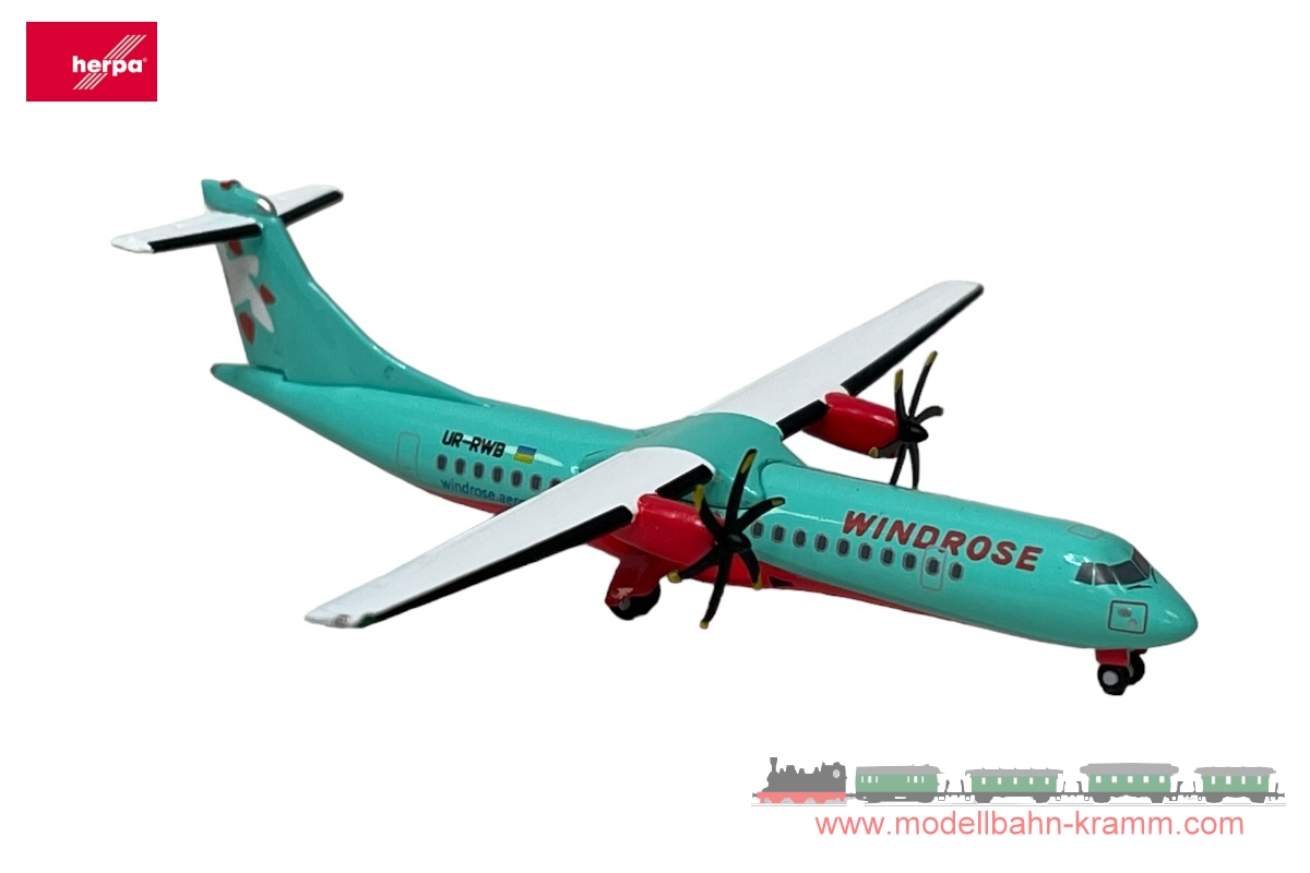 Herpa 535489, EAN 4013150535489: 1:500 Windrose Aviation ATR-72-600 – UR-RWB