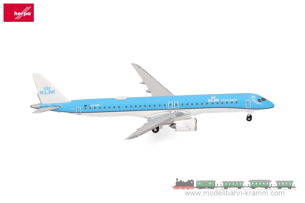 Herpa 536554-001, EAN 4013150353762: E195-E2 KLM Cityhopper
