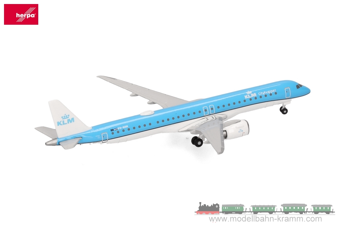 Herpa 536554-001, EAN 4013150353762: E195-E2 KLM Cityhopper